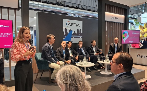 Marie Allantaz, animait mardi 23 septembre 2025, une table-ronde sur le thème : « 3 pas en avant ou 10 pas en arrière ? Le vrai visage du business travel post-crise » lors du premier jour de l’IFTM Top Resa. @cl
