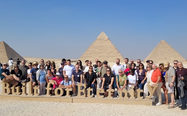 Valérie Boned a accompagné les 40 agences de voyages adhérentes aux EDV de la région Centre Est en Egypte, du 12 au 15 octobre 2025 - Photo : A.B.