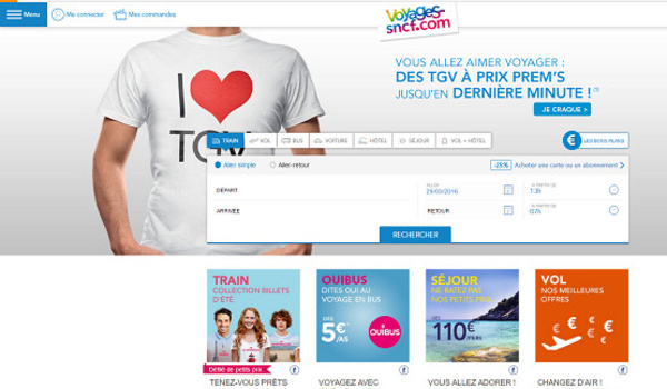 Voyages-sncf.com : ouverture des ventes pour l'été 2016 le 31 mars à 06h