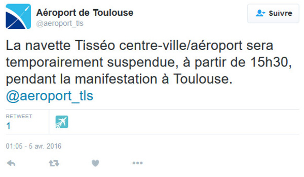 Toulouse : les taxis toujours mobilisés bloquent les entrées à l'aéroport