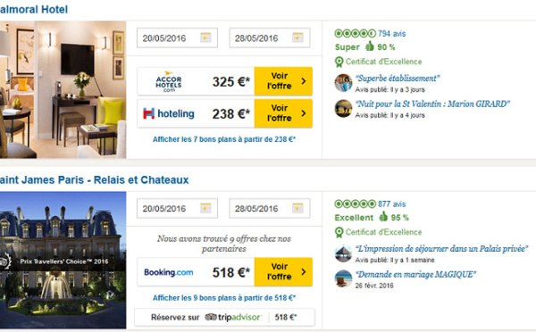 TripAdvisor se met à la réservation d'hôtels en ligne