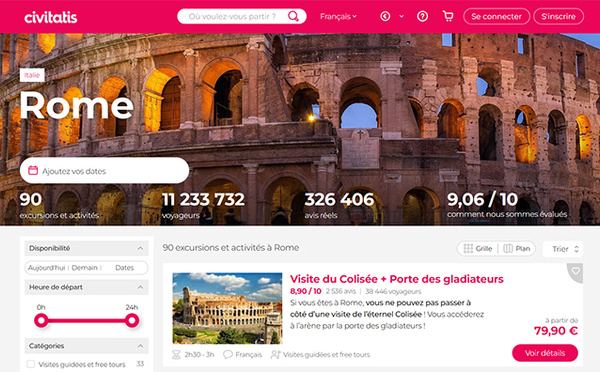 Comment organiser un séjour complet de 3 jours à Rome entièrement en français avec Civitatis