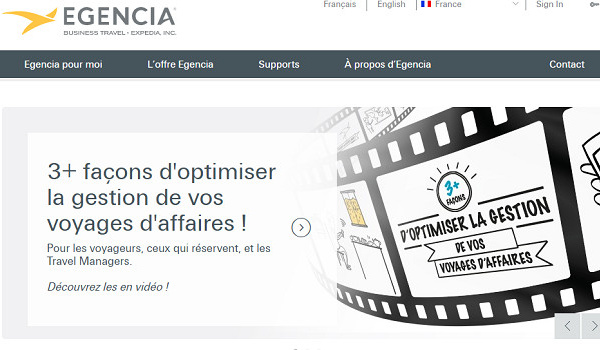 Egencia propose l'ajout de bagage au moment de la réservation