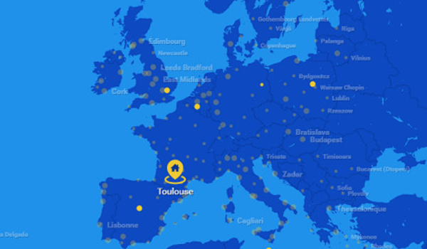 Ryanair : 7 destinations au départ de Toulouse pour l'Hiver 2016/2017