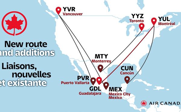 Air Canada renforce sa présence au Mexique