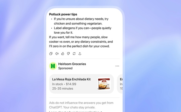 OpenAI accélère sur la publicité dans ChatGPT