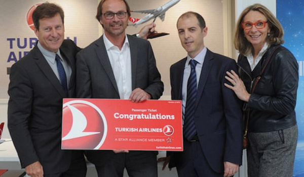 Turkish Airlines fête son 100 000e passager sur la ligne Bordeaux-Istanbul