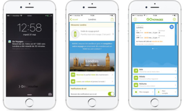 eDreams Odigeo intègre des notifications sur les vols dans son appli mobile