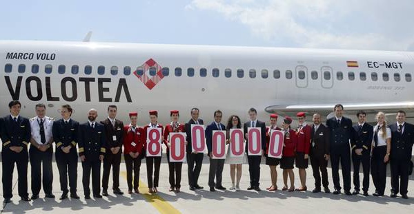 Volotea célèbre son 8 millionième passager