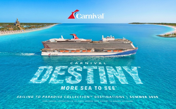 Carnival présente le Carnival Destiny, premier navire de la classe Ace