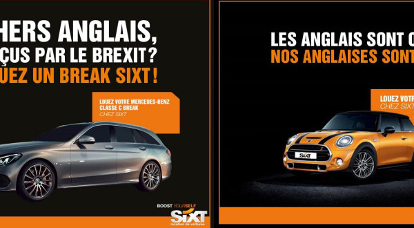 Brexit : Sixt lance une campagne publicitaire humoristique