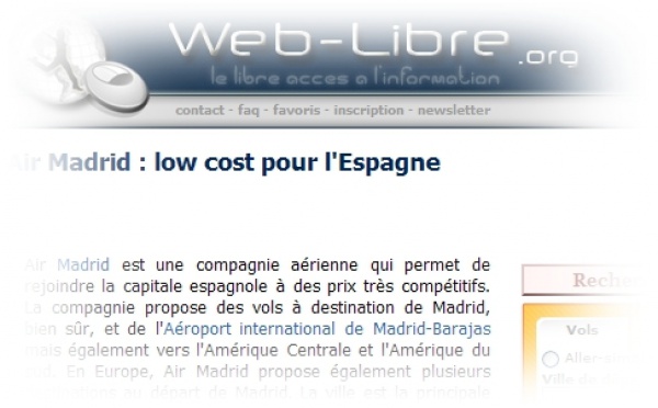 Air Madrid : quand Web-Libre.org ressuscite les morts...