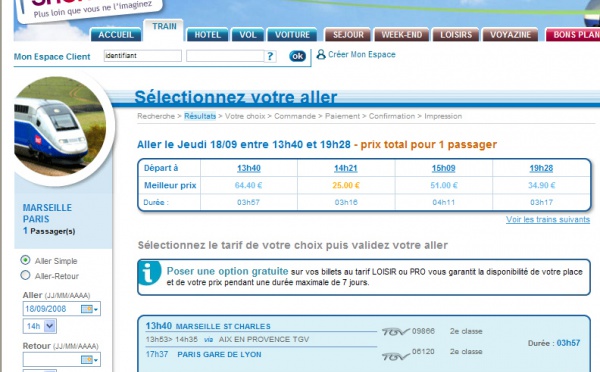 Horaires TGV : Voyages-SNCF.com l'affiche mal...