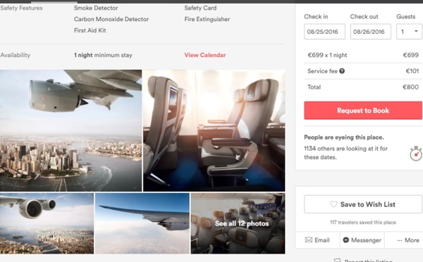 Lufthansa commercialise ses billets sur Airbnb