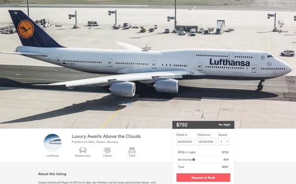 La case de l’Oncle Dom : quand Lufthansa met sa cabine en l'Air…bnb !