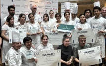 Les différents binômes récompensés lors de cette "Culinary Competition" signée Le Cordon Bleu. ©David Savary