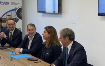 Conférence de presse de la FNAM. De gauche à droite, Alexandre Boissy, Didier Montegut,Christine Ourmières-Widener et Pascal de Izaguirre -AB 