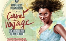 L'affiche du Rendez-vous international du Carnet de Voyage 2025 met en exergue deux thèmes : la célébration des grandes aventurières et l’importance des mers et océans - Réalisation Sonia Privat