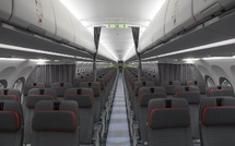 Les compartiments à bagages des nouvelles cabines Airspace offrent 37% de volume supplémentaire et permettent un rangement vertical des bagages - Photo : TAP Air Portugal
