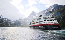 Le français est parlé à bord du MS Trollfjord qui assure la ligne du Spitzberg et la ligne du Cap Nord - Photo : Hurtigruten