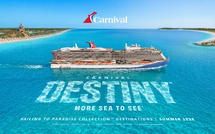 Carnival présente le Carnival Destiny, premier navire de la classe Ace
