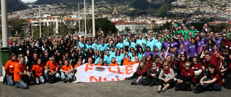 La fine équipe sur le Port de Funchal