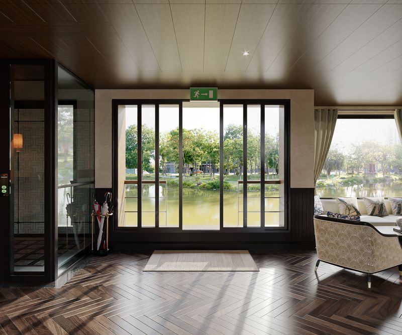 Les espaces du Mekong Romance sont largement ouverts sur le fleuve